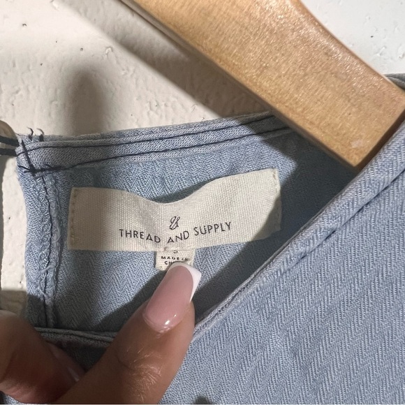 Thread And Supply Chambray Dress Size Small - Picture 4 of 5